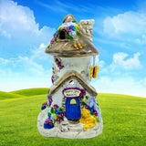 Blue Sky Clayworks: Heather Goldminc; Ceramic, Hydrangea Heaven Candle House Hydrangea