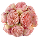 2 Bouquet 10Heads Artificial Fake Peony Flowers Silk Faux Flower for Home Off... Peony