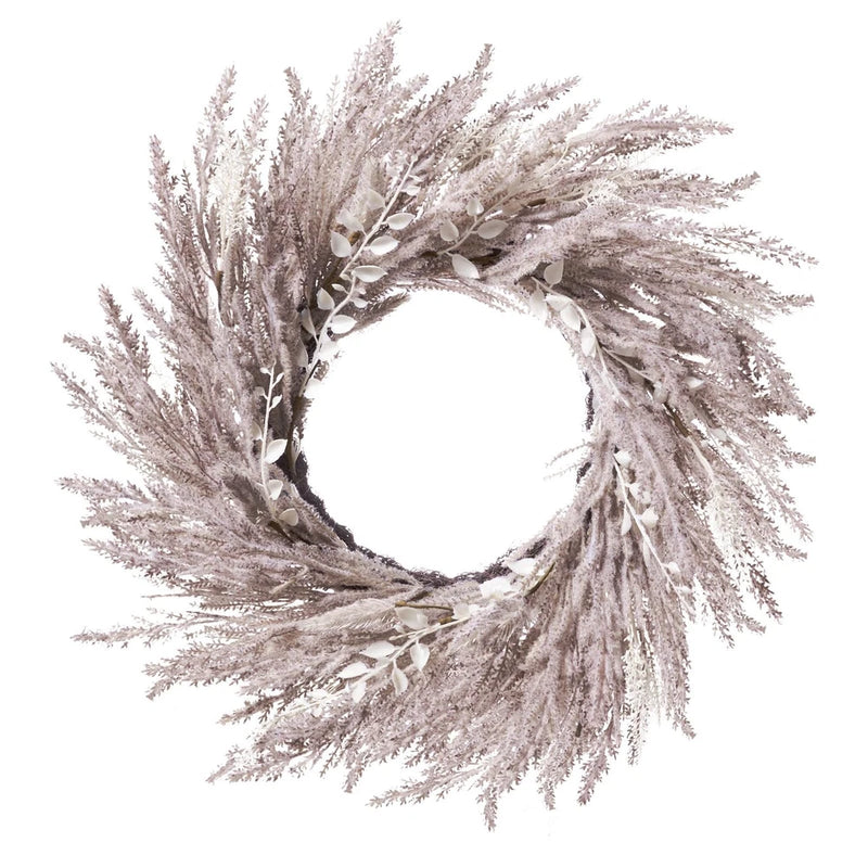 DN DECONATION Fall Wreath for Front Door, 24 Inch Beige & White Pampas Grass ... Pampas Grass