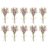 10 Pcs Mini Forget-me-not Dried Flower Bouquet Baby's Breath Boho Light Purple Dried Flower