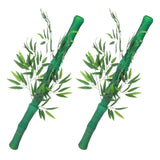 Simulated Bamboo Decorative Tube Artificial Garden Greenery Branches Green Plant