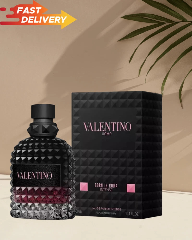 VALENTINO UOMO BORN IN ROMA INTENSE EAU DE PARFUM SPRAY 3.4 Oz / 100 ml  NEW EDP