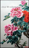 Chinese 100% real natural silk thread,su hand embroidery kits:peony flower 16" Peony