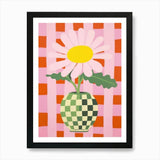 Daisies Flower Vase 3 Art Print Framed Wall Art Poster Canvas Print Picture Daisies