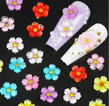 5Pcs Mini Daisy Flower Resin Flatback Nail Art Case Hair Pin Decoration NH17 Daisies