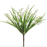 12" Faux Lily of the Valley Bush Artificial Flowers Wedding Bridal Bouquet Fake Bouquet