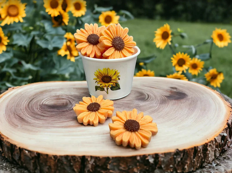 SUNFLOWERS Realistic Floral Flower Wax Melts | 7 Melts | 4.25 oz Sunflower