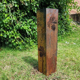Pinecone Garden Column - Garden Decor - Garden Statue Garden Plants