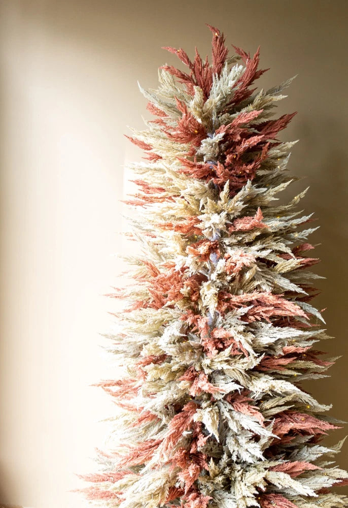 7.5ft Artificial Pampas Grass Christmas Tree Pampas Grass