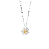 16" Sterling Silver 925 Daisy Flower Necklace Pendant Women Girl Gift Box PE1 Daisies