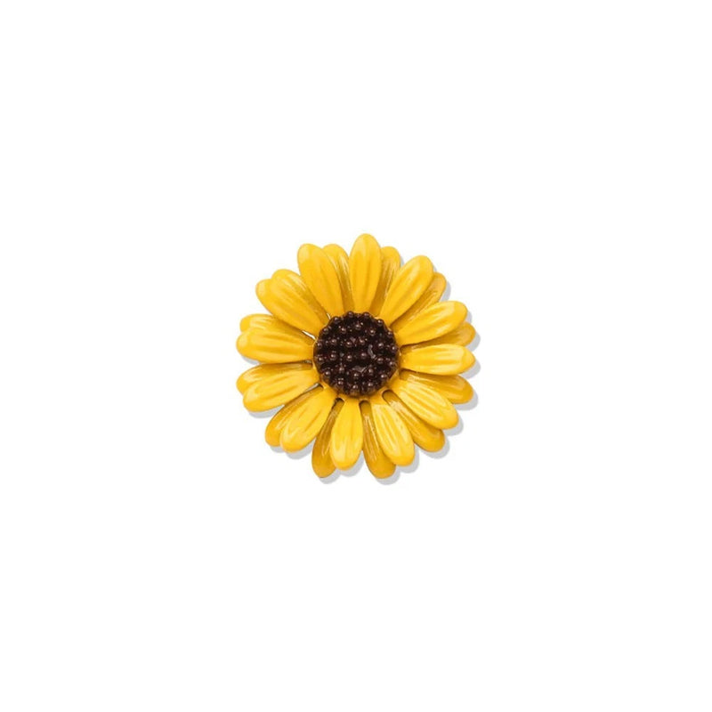 Daisy Flower Brooch Pin for Women Yellow Sunflower Collar Chrysanthemum Sunflower