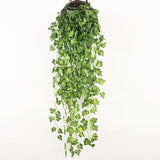 Artificial hanging plants Banisters Decor Doors Fake Floral Leaf Mirror Green Plant