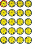 24 Stone Roses rice paper cake toppers Roses