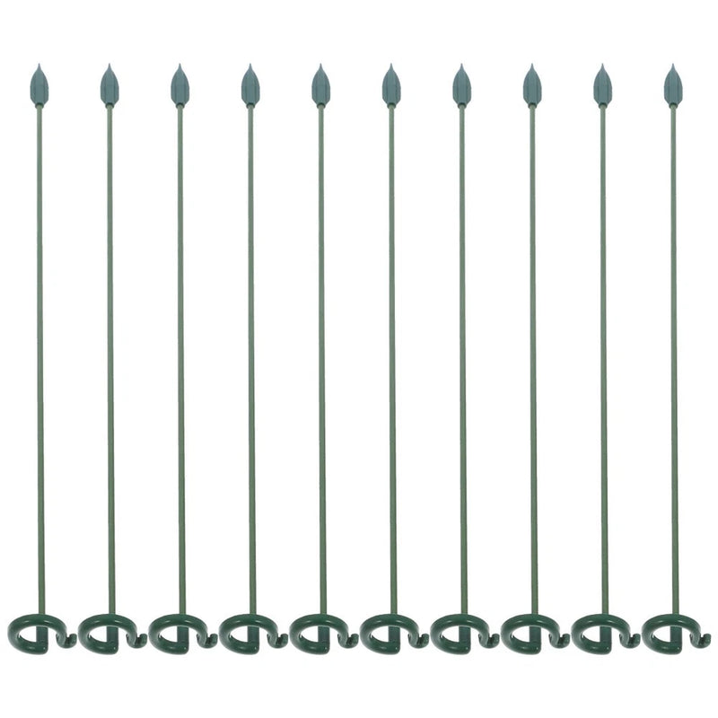 10 Pcs Rose Flower Garden Stake Bind Wire Floral Support Pole Stakes Garden Plants