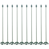 10 Pcs Rose Flower Garden Stake Bind Wire Floral Support Pole Stakes Garden Plants