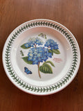Portmeirion Botanic Garden Hydrangea  10 1/2"  Dinner Plate -- New Blue England Hydrangea