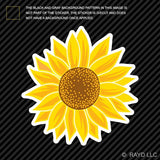 Golden Mandala Sunflower Sticker Die Cut Vinyl sun flower Sunflower