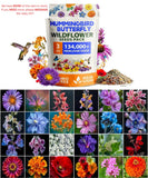 Premium Wildflower Seeds Bulk - 134,000+ Non-GMO USA 1-Pack, Multi Garden Plants