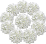 Flojery Silk Hydrangea Heads Artificial Flowers Heads with Stems for Home Weddin Hydrangea