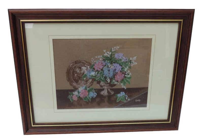 Cash's of Coventry Silk Woven Pictures - Flowers - Hydrangea in Vase Hydrangea