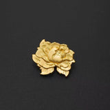 Chinese Style Peony Flower Brooch Lapel Pin Qipao Cardigan Accessory Peony