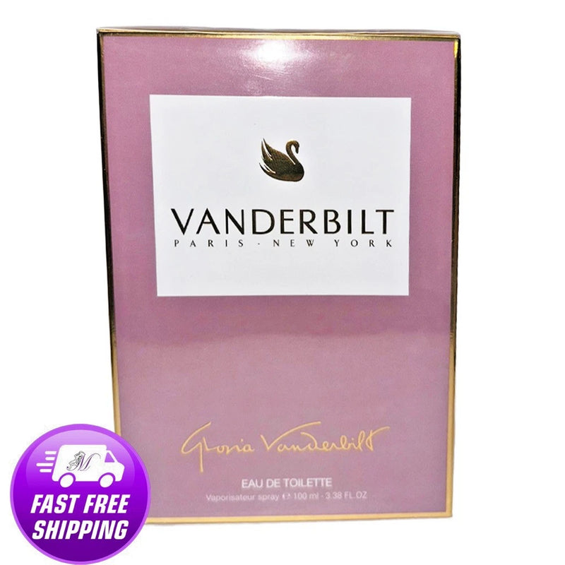 VANDERBILT by Gloria 3.3 OZ EDT New Box Seal, Fast Shipping EDT
