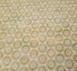 Mozambique BTY Studio 8 Quilting Treasures Tan Green Brown Medallions Ecru Flowering Plants