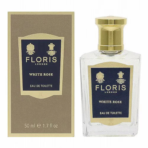 Floris London White Rose eau de toilette spray, 50 ml glass bottle and box