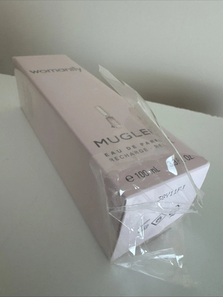 Mugler WOMANITY Refill/Recharge Eau de PARFUM 3.3oz/100ml NEW Tear Plastic EDP