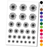 Fancy Blooming Sunflower Flower Temporary Tattoo Water Resistant Set Sunflower