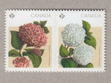 DIE CUT = HYDRANGEA FLOWERS = Booklet pair  MNH Canada 2016 #2900ii Hydrangea