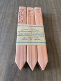 Clay Pottery Garden Plant Markers Stake Lot Of 6 Iris Crocus Tulip Lily New Garden Plants