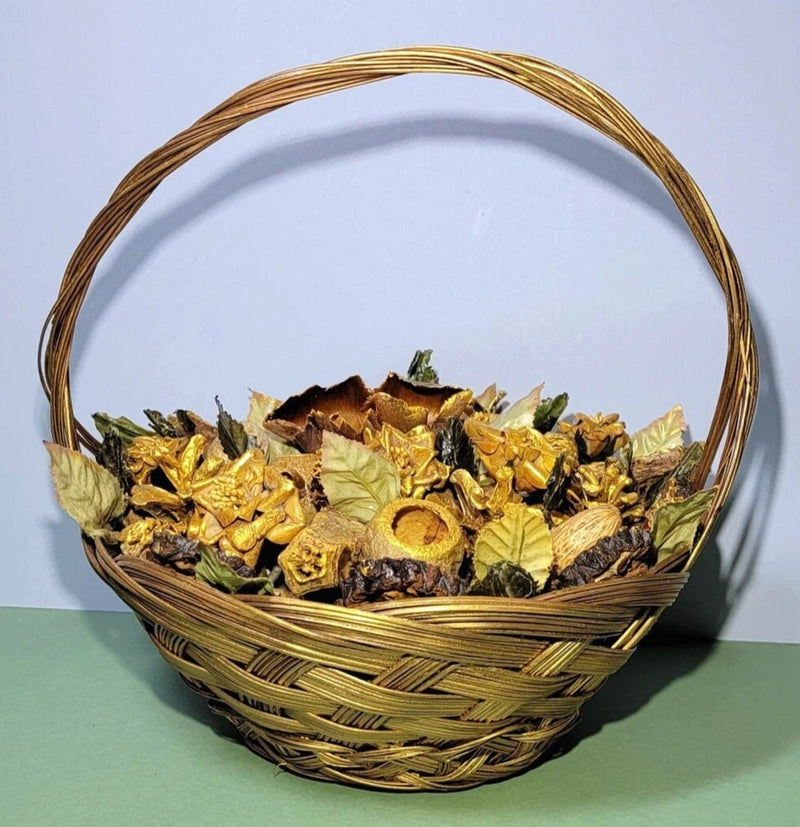 Thanksgiving/Christmas Dried Arrangement Rich Botanical Basket Table Centerpiece Dried Flower