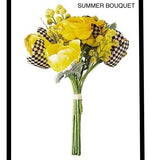 Mackenzie County Check Summer Bouquet Childs Yellow Ranunculus 13