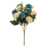 10 Heads Artificial Plant Bouquet Hydrangea Flowers 1/5 Bunch Home Party Decor Green Plant