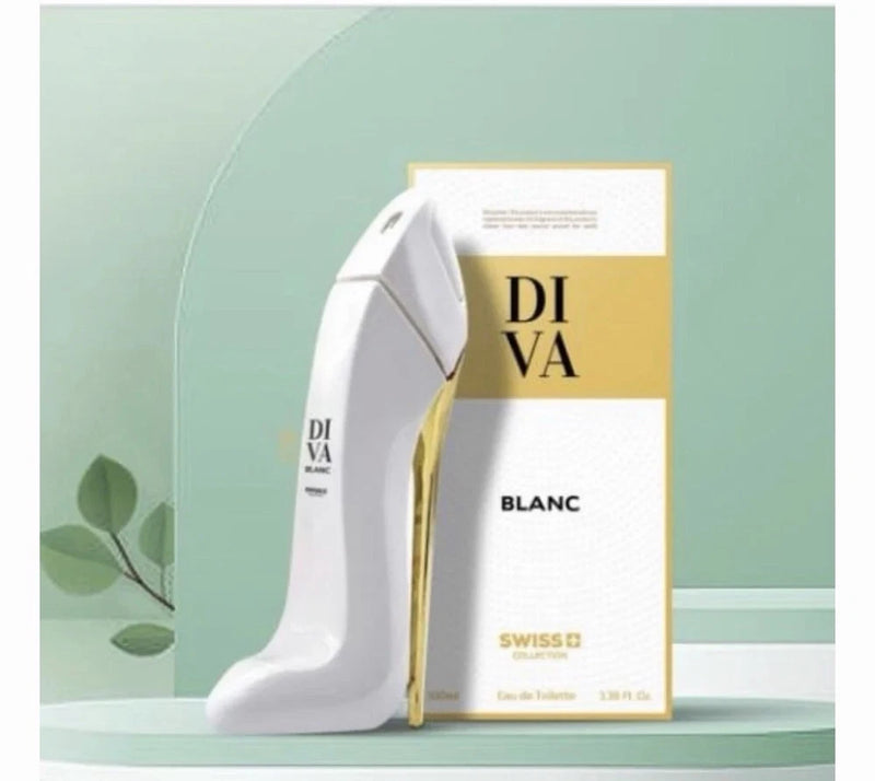 Swiss Collection Diva Blanc Eau de Toilette Spray, 3.3 fl oz Regular Size EDT