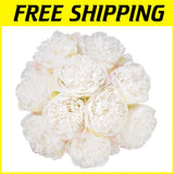 20 Heads Silk Peony Flower Arrangement Peony
