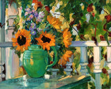 HD Print Sunflower Still Life Oil painting Art Giclee Printed on Canvas P240 Sunflower