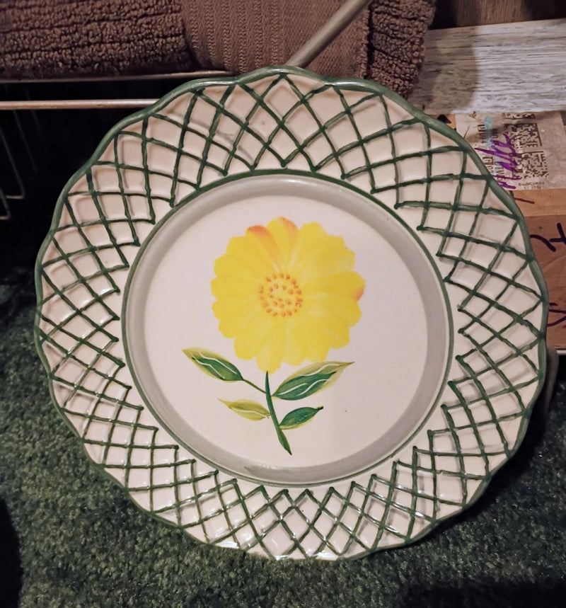Vintage Royal Norfolk Sunflower 9" Plate Sunflower