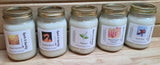 16oz Jar candle, Max Scented 100% Soy Wax over 100 Scents Roses