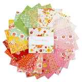 Peach Cobbler  ~ 5" x 5" Squares, Riley Blake $3.99 Ships ANY Amount Of Fabric Flowering Plants