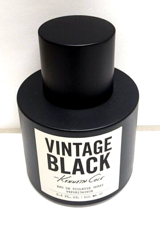 Vintage Black by Kenneth Cole Men 3.4 oz 100ml EDT Spray not boxed EDT