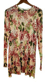 Show Me Your MuMu Bonfire Hydrangea Blooms Med Knit Long Sleeve Sweater Dress Hydrangea