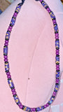 Beaded Purle/Sunflowers/Flowers  Necklace Sunflower