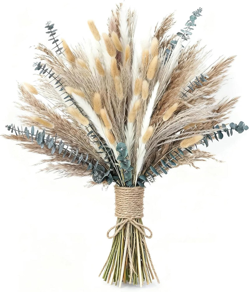 120 pzas pasto pampa seco flores secas ramo cana decoracion bohemia marron Pampas Grass