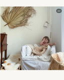 1 Pc Jumbo XL Dried Palm Leaf Party & Home & Wedding Decor 4ft From Stem To Leaf Dried Flower