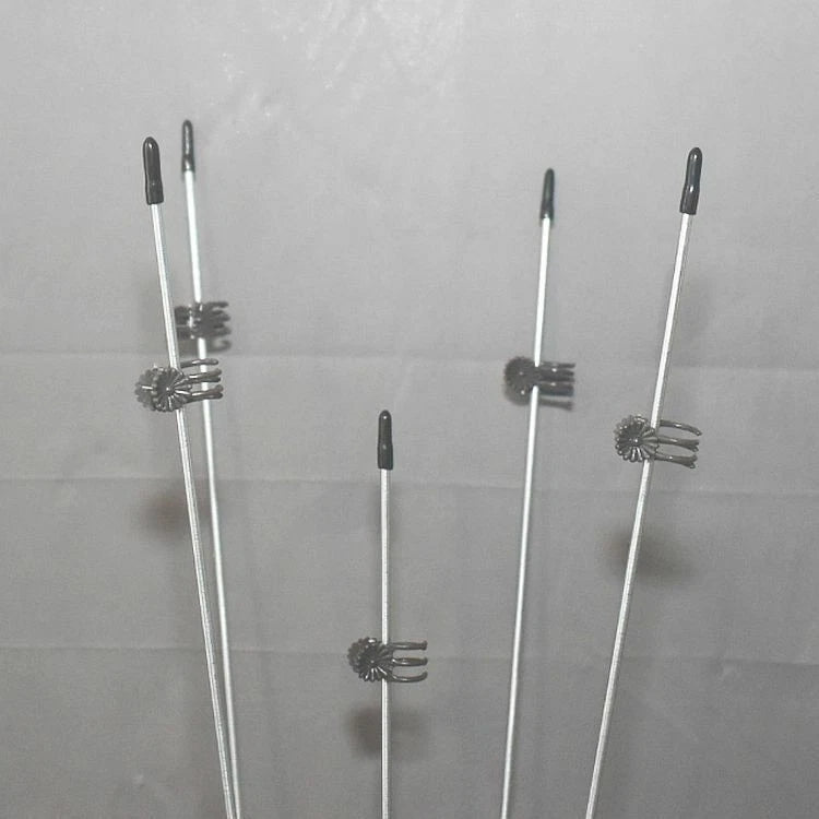 5 Pack - 30 in. Steel Plant Stakes made w/12 gauge Wire w/clips and rubber tips Orchids