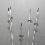5 Pack - 30 in. Steel Plant Stakes made w/12 gauge Wire w/clips and rubber tips Orchids