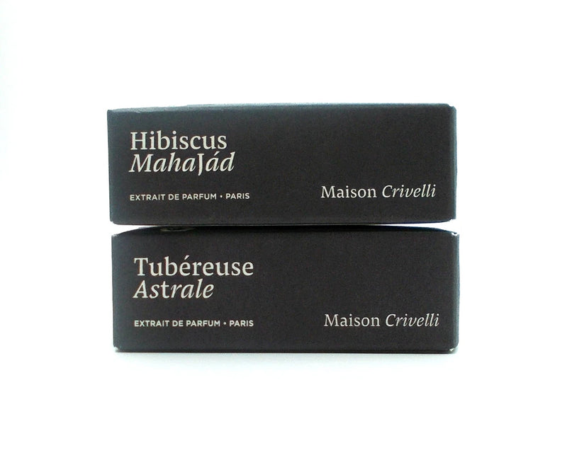 Maison Crivelli Hibiscus Mahajad Tubereuse Astrale perfume spray 1.5 ml set of 2 Bouquet