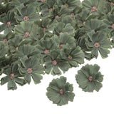 50pcs Artificial Daisies Flower Heads,1.8" Silk Fake Daisies Heads, Lake Green Daisies